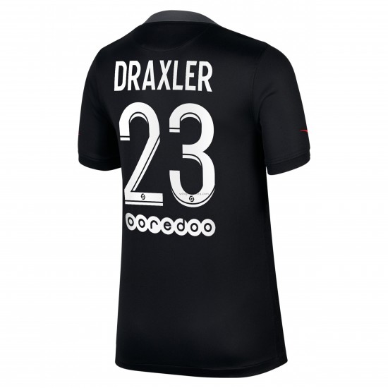 Koszulka Paris Saint-Germain Julian Draxler 23 Trzeci Strój 2021-2022 Krótkie Rękawy