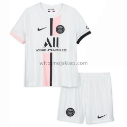 Koszulka Paris Saint-Germain Dziecięca Stroje Wyjazdowe 2021-2022 Krótkie Rękawy