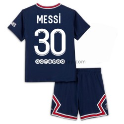 Koszulka Paris Saint-Germain Lionel Messi 30 Dziecięca Stroje Domowe 2021-2022 Krótkie Rękawy