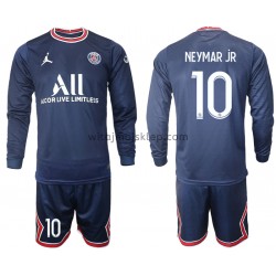 Koszulka Paris Saint-Germain Neymar JR 10 Dziecięca Stroje Domowe 2021-2022 Długie Rękawy