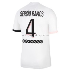 Koszulka Paris Saint-Germain Sergio Ramos 4 Stroje Wyjazdowe 2021-2022 Krótkie Rękawy