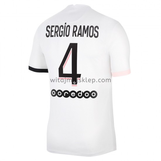 Koszulka Paris Saint-Germain Sergio Ramos 4 Stroje Wyjazdowe 2021-2022 Krótkie Rękawy