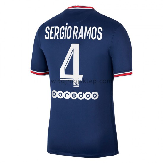 Koszulka Paris Saint-Germain Sergio Ramos 4 Stroje Domowe 2021-2022 Krótkie Rękawy