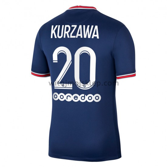 Koszulka Paris Saint-Germain Layvin Kurzawa 20 Stroje Domowe 2021-2022 Krótkie Rękawy