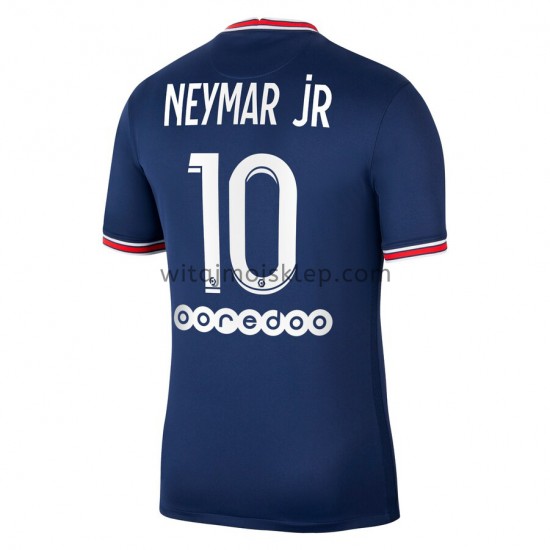 Koszulka Paris Saint-Germain Neymar Jr 10 Stroje Domowe 2021-2022 Krótkie Rękawy