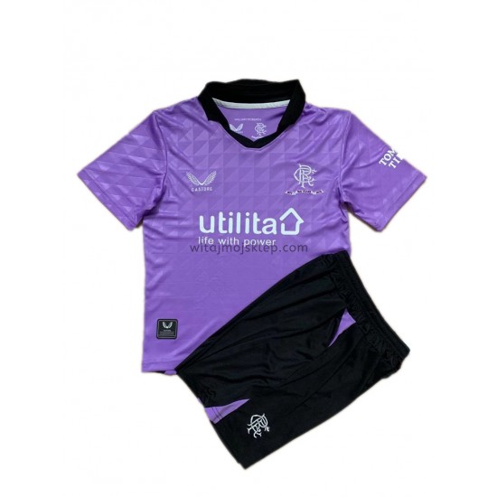Koszulka Rangers Dziecięca Trzeci Strój 2021-2022 Krótkie Rękawy