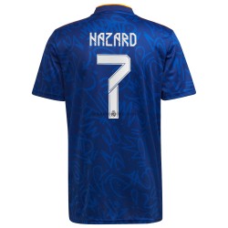 Koszulka Real Madryt Eden Hazard 7 Stroje Wyjazdowe 2021-2022 Krótkie Rękawy