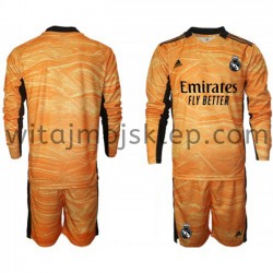 Koszulka Real Madryt Bramkarskie Dziecięca Stroje Wyjazdowe 2021-2022 Długie Rękawy