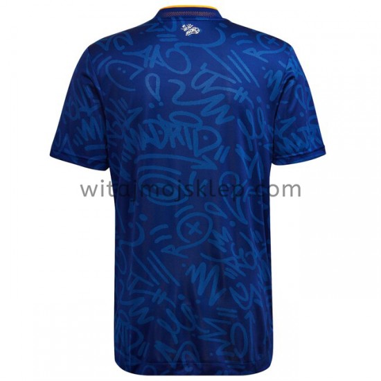 Koszulka Real Madryt Dziecięca Stroje Wyjazdowe 2021-2022 Krótkie Rękawy