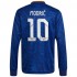 Koszulka Real Madryt Luka Modrić 10 Stroje Wyjazdowe 2021-2022 Długie Rękawy
