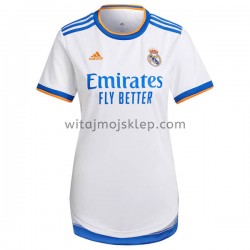 Koszulka Real Madryt Damska Stroje Domowe 2021-2022 Krótkie Rękawy