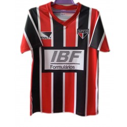 Koszulka São Paulo Retro Stroje Wyjazdowe 1991 Krótkie Rękawy