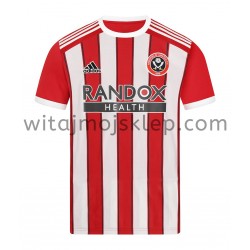 Koszulka Sheffield United Stroje Domowe 2021-2022 Krótkie Rękawy