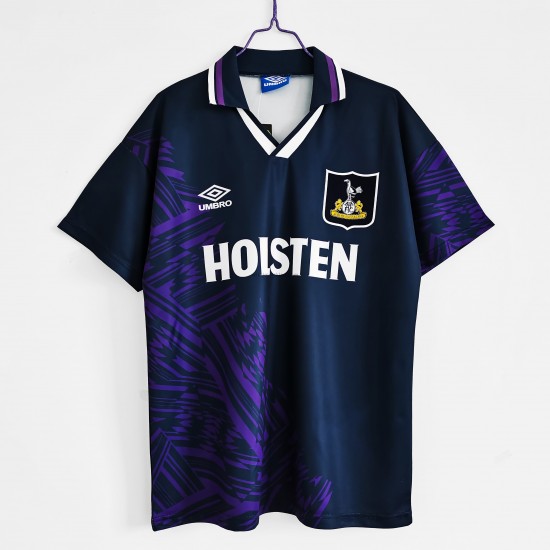 Koszulka Tottenham Hotspur Retro Stroje Wyjazdowe 1994-1995 Krótkie Rękawy