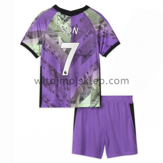 Koszulka Tottenham Hotspur Son Heung-min 7 Dziecięca Trzeci Strój 2021-2022 Krótkie Rękawy