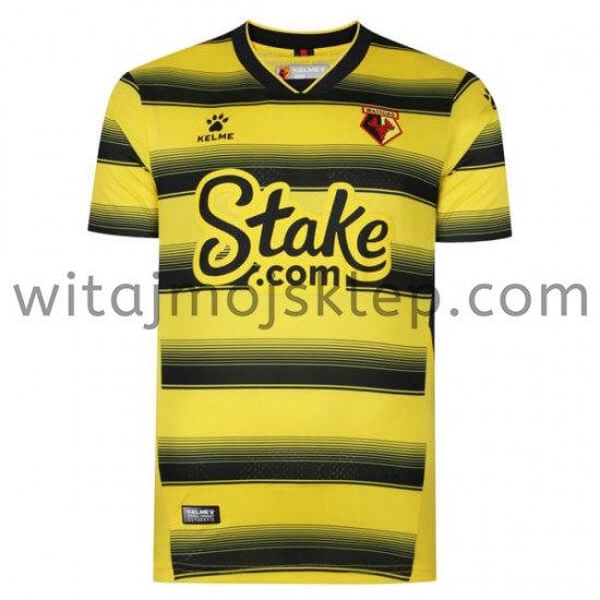 Koszulka Watford Stroje Domowe 2021-2022 Krótkie Rękawy