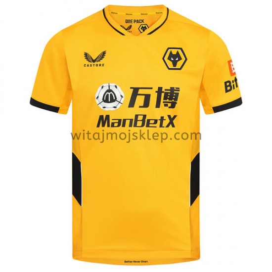 Koszulka Wolverhampton Wanderers Stroje Domowe 2021-2022 Krótkie Rękawy