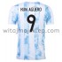 Koszulka Reprezentacja Argentyny Kun Aguero 9 Stroje Domowe 2021 Krótkie Rękawy