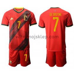 Koszulka Reprezentacja Belgii Kevin De Bruyne 7 Dziecięca Stroje Domowe Euro 2020 Krótkie Rękawy