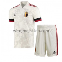 Koszulka Reprezentacja Belgii Dziecięca Stroje Wyjazdowe Euro 2020 Krótkie Rękawy