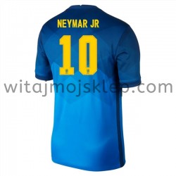 Koszulka Reprezentacja Brazylii Neymar JR 10 Stroje Wyjazdowe 2020-2021 Krótkie Rękawy