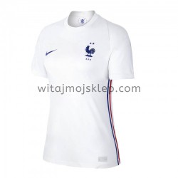 Koszulka Reprezentacja Francji Damska Stroje Wyjazdowe Euro 2020 Krótkie Rękawy