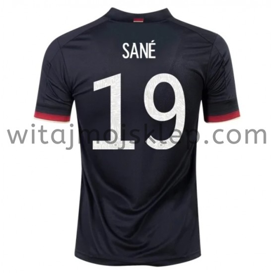 Koszulka Reprezentacja Niemiec SANE 19 Stroje Wyjazdowe Euro 2020 Krótkie Rękawy