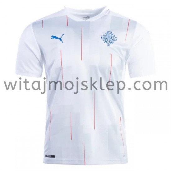 Koszulka Reprezentacja Islandii Stroje Wyjazdowe 2020-2021 Krótkie Rękawy