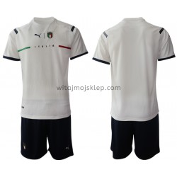 Koszulka Reprezentacja Włoch Dziecięca Stroje Wyjazdowe 2021-2022 Krótkie Rękawy