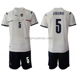 Koszulka Reprezentacja Włoch Manuel Locatelli 5 Dziecięca Stroje Wyjazdowe 2021-2022 Krótkie Rękawy