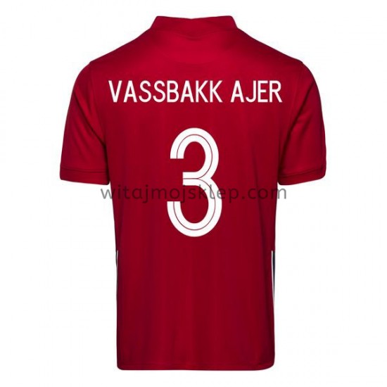 Koszulka Reprezentacja Norwegii Kristoffer Ajer 3 Stroje Domowe 2020-2021 Krótkie Rękawy