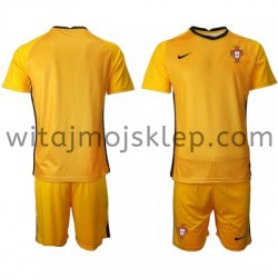 Koszulka Reprezentacja Portugalii Bramkarskie Dziecięca Stroje Wyjazdowe Euro 2020 Krótkie Rękawy