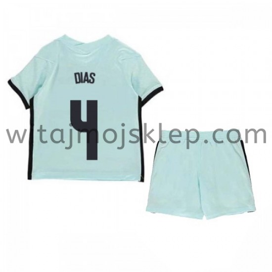 Koszulka Reprezentacja Portugalii Ruben Dias 4 Dziecięca Stroje Wyjazdowe Euro 2020 Krótkie Rękawy