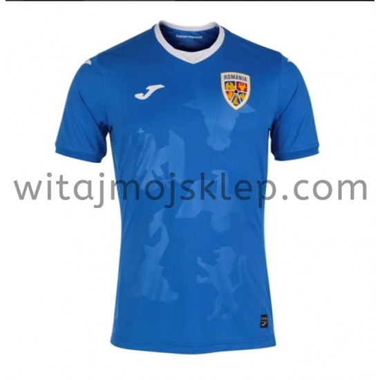 Koszulka Reprezentacja Rumunii Stroje Wyjazdowe 2021 Krótkie Rękawy