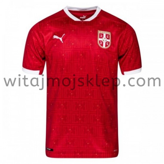 Koszulka Reprezentacja Serbii Stroje Domowe 2020-2021 Krótkie Rękawy