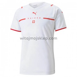 Koszulka Reprezentacja Szwajcarii Stroje Wyjazdowe 2021-2022 Krótkie Rękawy