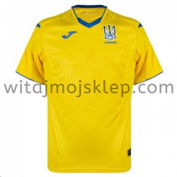 Koszulka Reprezentacja Ukrainy Stroje Domowe 2020-2021 Krótkie Rękawy