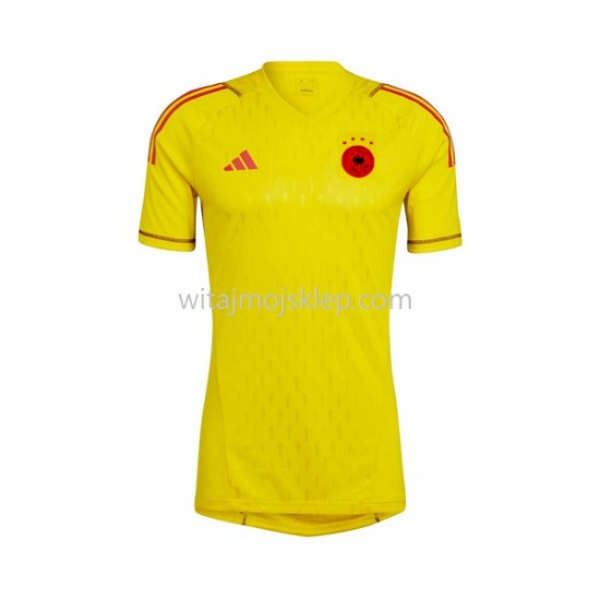 Koszulka Reprezentacja Niemiec Bramkarskie Męska Stroje Wyjazdowe World Cup 2022 Krótkie Rękawy