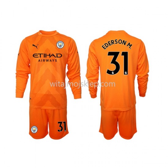 Koszulka Manchester City Ederson M 31 Bramkarskie Dziecięca Trzeci Strój 2022-2023 Długie Rękawy