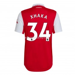Koszulka Arsenal Xhaka 34 Stroje Domowe 2022-2023 Krótkie Rękawy