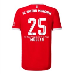 Koszulka Bayern Monachium Muller 25 Stroje Domowe 2022-2023 Krótkie Rękawy