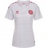 Koszulka Reprezentacja Danii Damska Stroje Wyjazdowe 2022 Krótkie Rękawy