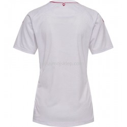 Koszulka Reprezentacja Danii Damska Stroje Wyjazdowe 2022 Krótkie Rękawy