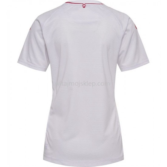 Koszulka Reprezentacja Danii Damska Stroje Wyjazdowe 2022 Krótkie Rękawy