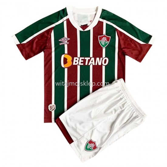 Koszulka Fluminense Dziecięca Stroje Domowe 2022-2023 Krótkie Rękawy