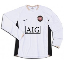 Koszulka Manchester United Stroje Wyjazdowe 2006-2007 Krótkie Rękawy