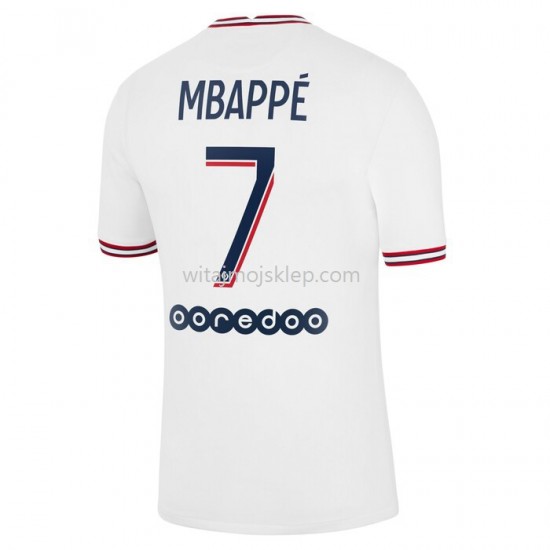 Koszulka Paris Saint-Germain Kylian Mbappe 7 Czwarty Strój 2021-2022 Krótkie Rękawy