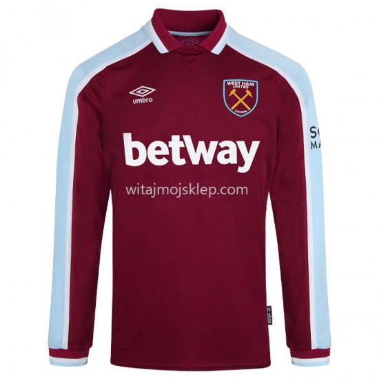 Koszulka West Ham United Stroje Domowe 2021-2022 Długie Rękawy