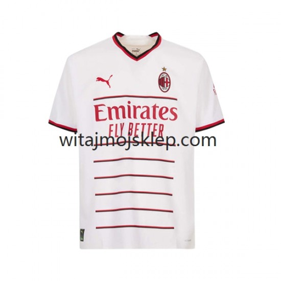 Koszulka AC Milan Męska Stroje Wyjazdowe 2022-2023 Krótkie Rękawy