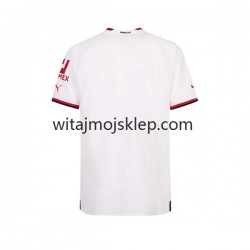 Koszulka AC Milan Męska Stroje Wyjazdowe 2022-2023 Krótkie Rękawy